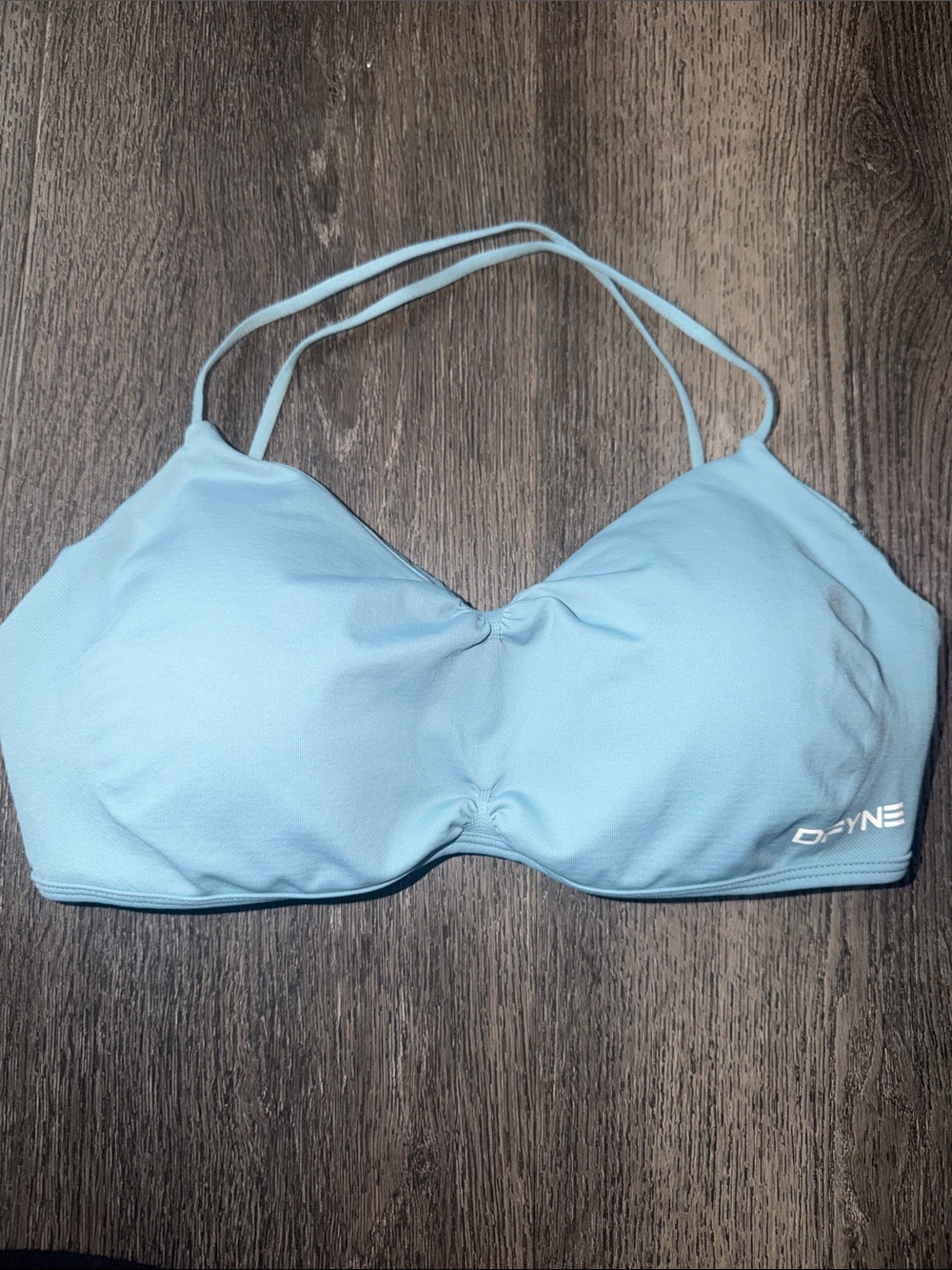 DFYNE vision Light Blue Strappy Sports Bralette